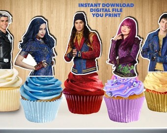 Descendants cupcakes | Etsy