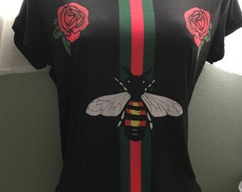 Gucci t shirt bee logo Gucci t shirt bee logo