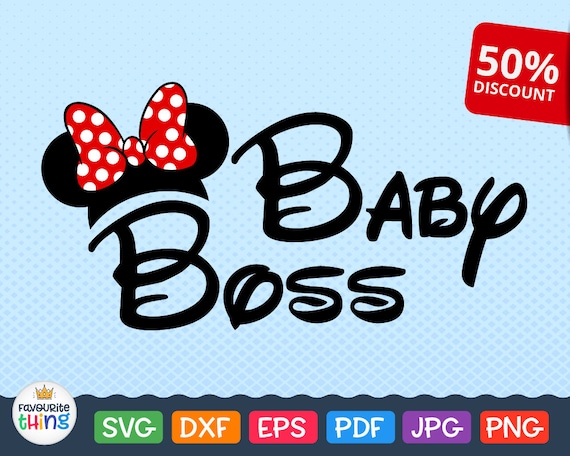 Download Baby Boss SVG Little Girl Gift Svg file Disney Wording file