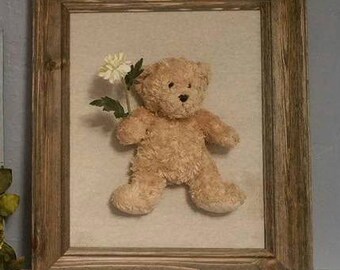 teddy bear framed art