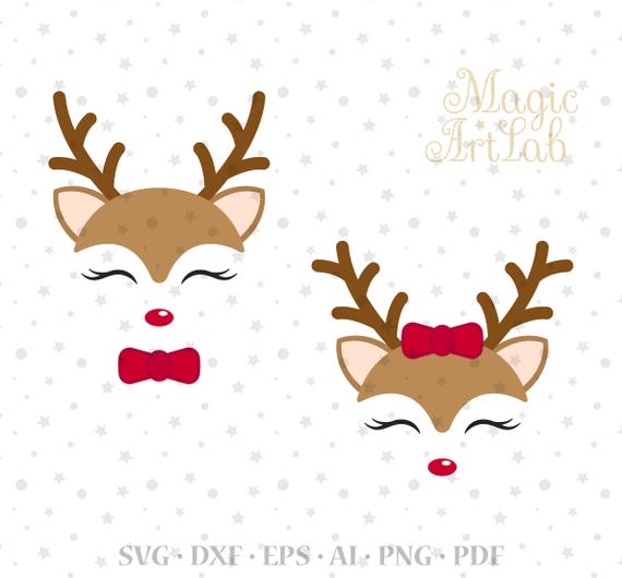 Download Reindeer svg Deer SVG Christmas Svg Xmas Rudolf Boy and