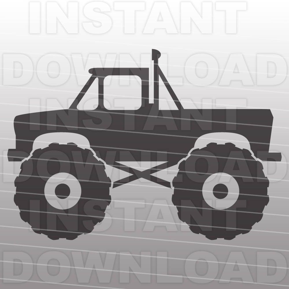 Download Monster Truck SVG File Cutting Template-Vector Clip Art for