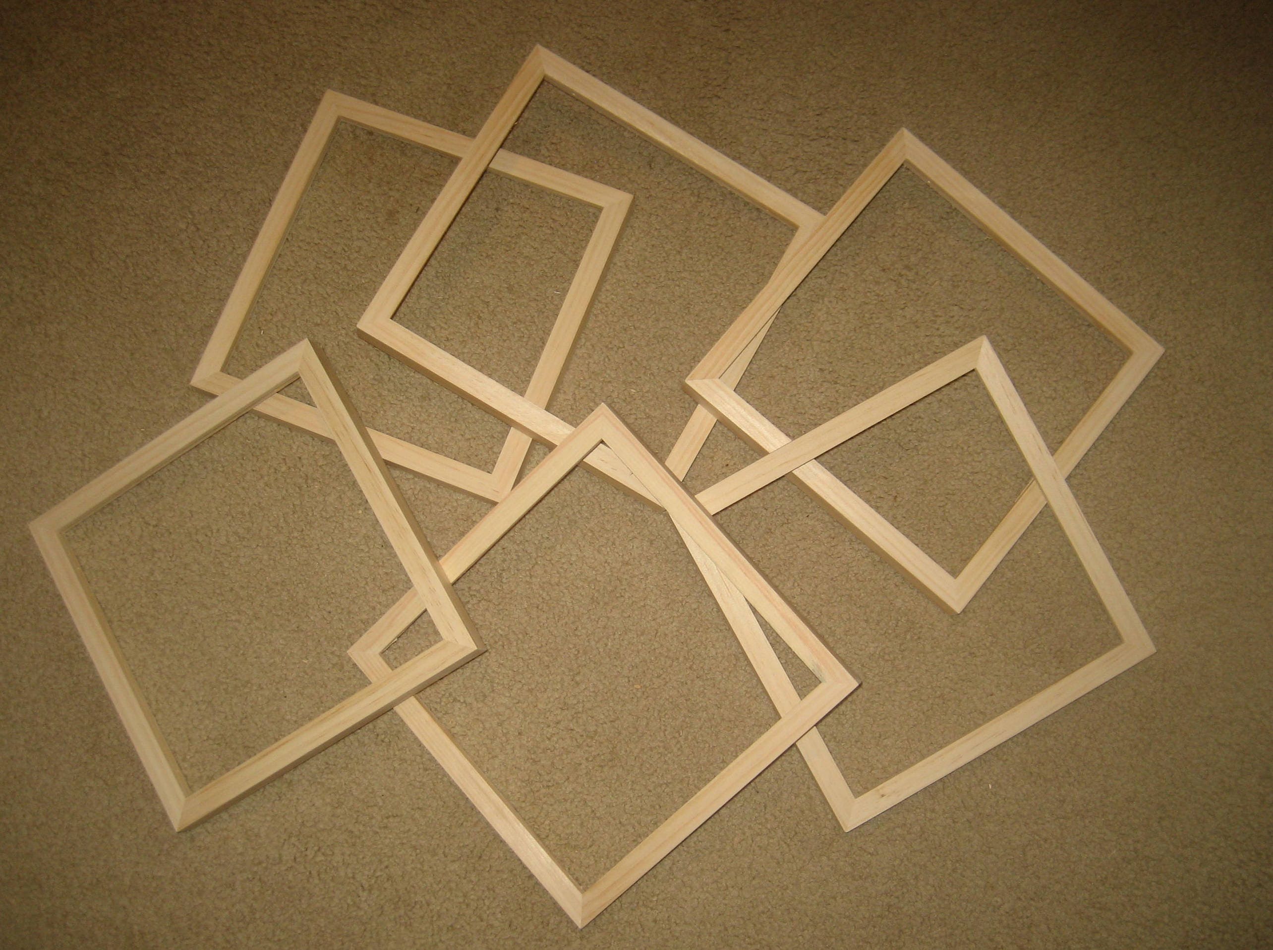 6 deep rabbet 12x12 picture frames for canvases unfinished