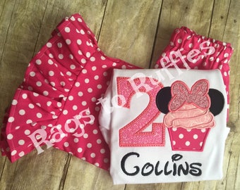 Minnie Birthday Shirt- Personalized Minnie 2nd Birthday Shirt - Personalized Mouse Birthday Shirt