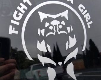 Ahsoka Tano "Fight Like A Girl" Star Wars Rebels Inspired Car, Laptop, or Decor Vinyl Decal