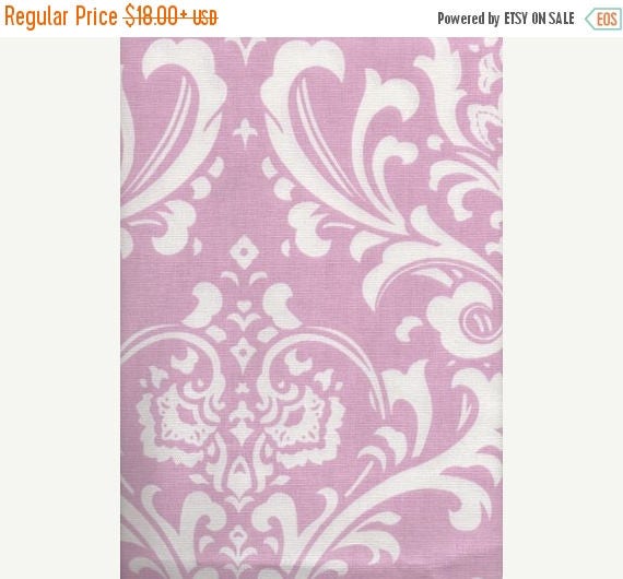 ON SALE PINK Damask Runner Light Pink Damask Osborne White on