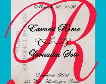 Save the Date Invitations - Monogram Initial