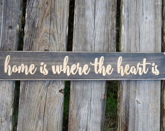 Home Is Where The Heart Signhome Wherehousewarming Gifthome Home Is Where The Heart Signhome Wherehousewarming Gifthome