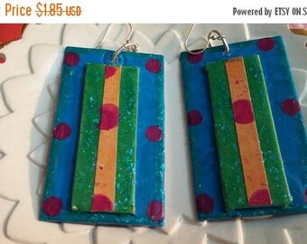 super sale paper mache earrings