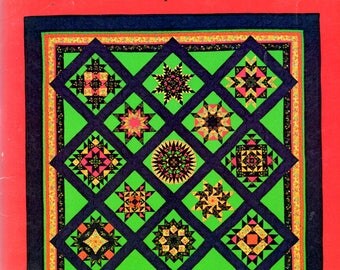Sampler Supreme Four Patch Devil's Claws Star Many Points Rolling Stone Dolly Madison Star Six Inch Piece Block Sewing Craft Pattern Book