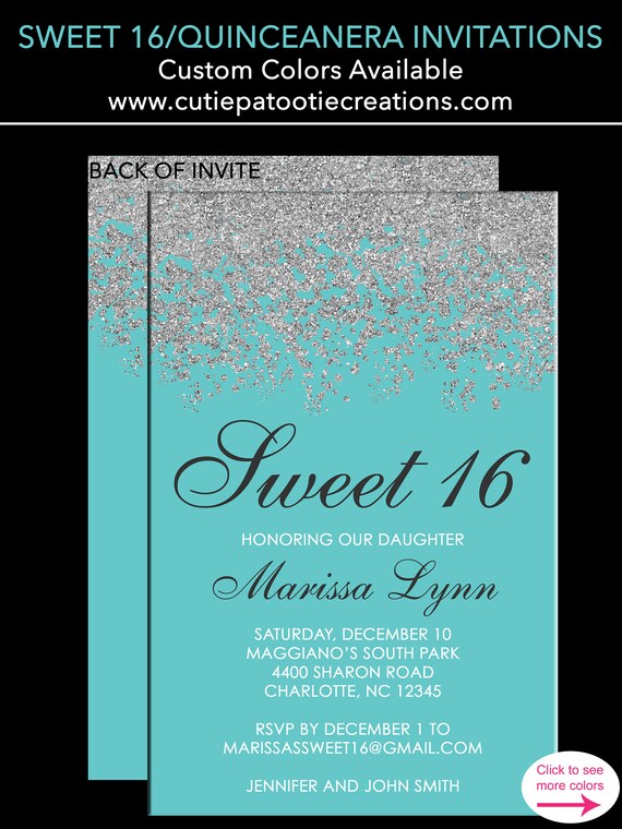 My Sweet Fifteen Invitations 4