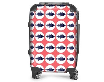 Nautical Bespoke Carry On Small Luggage Case
