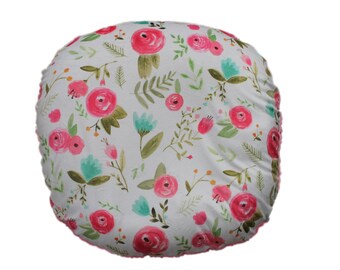 boppy lounger cover- floral minky cover floral minky boppy lounger cover-all minky cover