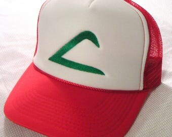 Pokemon Hat Ash Ketchum Original Trainer Costume Hat Halloween cap KIDS SIZE