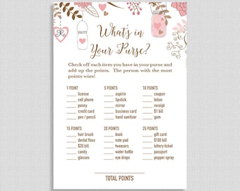 24 Personalized Baby Shower Game Cards What's in Your