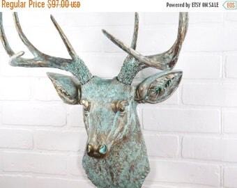 ON SALE Deer Head Wall Mount / Deer Head / Faux Taxidermy / Deer Head Wall Decor