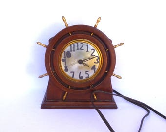 VINTAGE NAUTICAL Electric CLOCK/ Seth Thomas