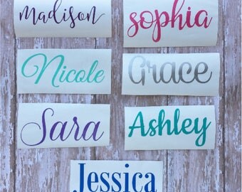 Vinyl Decal - Name Decal - Vinyl Name Decal - Personalized Vinyl Decal