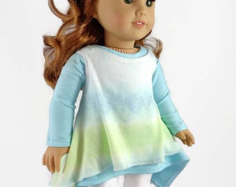 18 inch Doll Clothes Leggings, 2 dresses, designed to fit American Girl® doll, AG