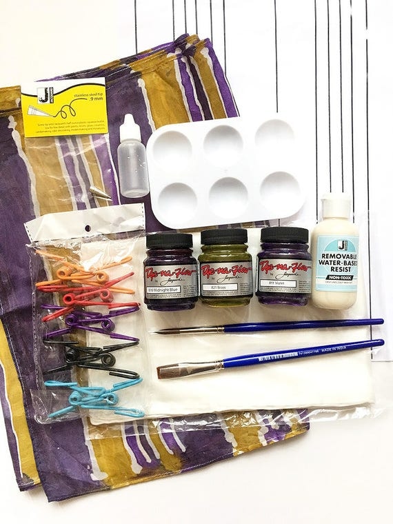 Silk Painting Kit Fabric Painting Craft Kit DIY Gift