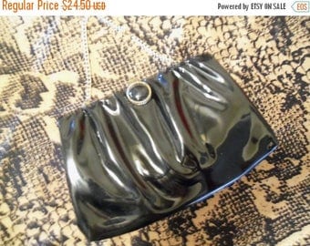 Now On Sale Black Vintage Clutch 1950's 1960's Purse