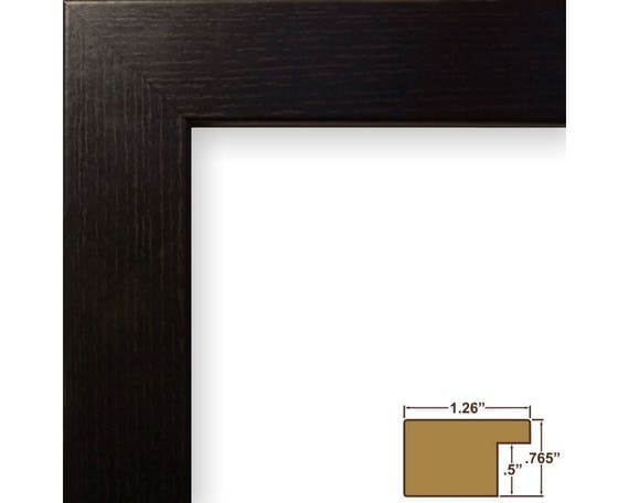 Craig Frames 16x22 Inch Black Wood Grain Picture Frame