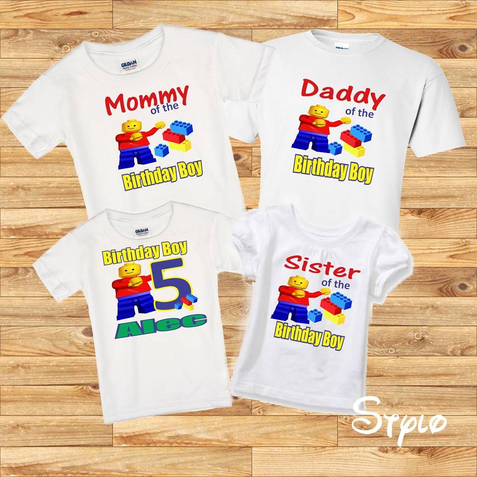 Lego Shirts For Family
 Legos Family shirts birthday boy legos birthday boy shirt