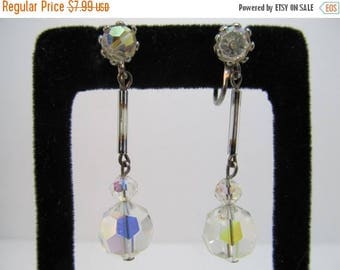 ON SALE Aurora Borealis Dangle Earrings Item K # 1053