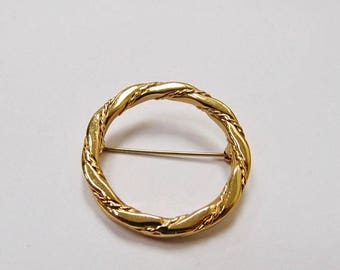 ON SALE MONET Twisted Circle Pin Item K # 2405