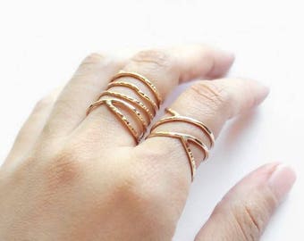Jewelry- Rings-Stacking rings - gold ring-dainty gold ring-promise ring-thin gold ring-stack ring-friendship ring-stackable rings