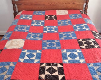 Vintage Reversible Shirting Quilt