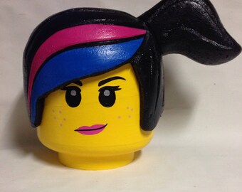 Custom LEGO inspired Wyldstyle costume head