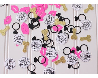 Penis Confetti, Bachelorette Party, Penis Party, Confetti, 100 Pieces