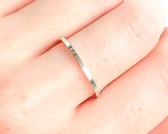 Thick Silver Ring, Silver Stacking Ring, Thick Silver Band, 925 Sterling Silver Ring