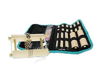 ENDLESS LOOM™, Beading Loom, Wrap bracelet, Portable Travel Size, Easy to Assemble, Travel Roll up Case
