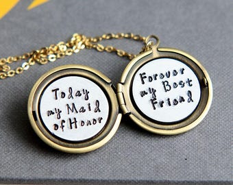 Maid of Honor Gift, Maid of Honor Proposal gift, Bridesmaid Gift, Maid of Honor jewelry, Will You Be My Maid of Honor, Matron of Honor Gift