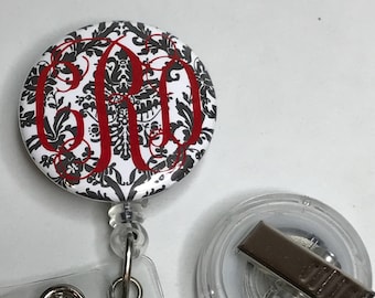 Personalized badge reel, Monogram badge reel, Medical badge reel, Badge reel, Badge holder, Badge reel personalized, Nurse gift, Teacher