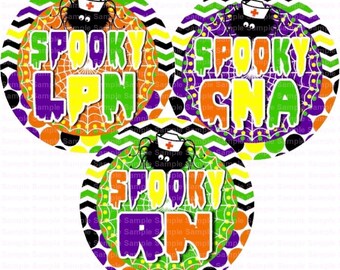 Nurse Spooky Halloween Bottle Cap Images 4x6 Bottlecap Collage Scrapbooking Jewelry Hairbow Center