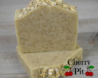 Pure and Natural Oatmeal Shea Butter Soap - Handmade Soap - All Natural Shea Butter Soap