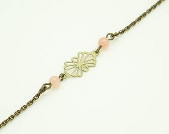 Bracelet with agate and small print