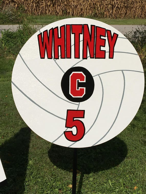 Items similar to Volleyball yard sign. Personalized with name and ...