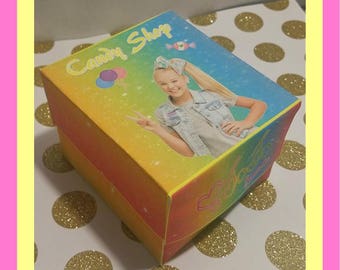 Jojo Siwa cupcake box, DIY, candy shop, birthday party instant download, printable, party favor