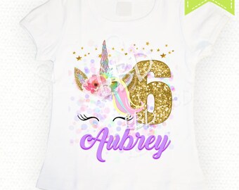 unicorn birthday etsy