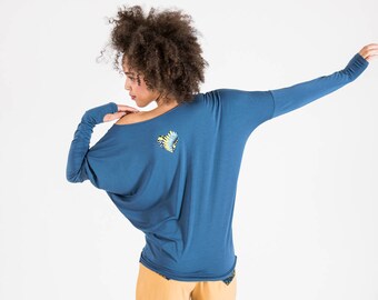Be My Valentine Dusk Blue Blouse