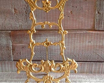 Vintage Brass Plate Stand