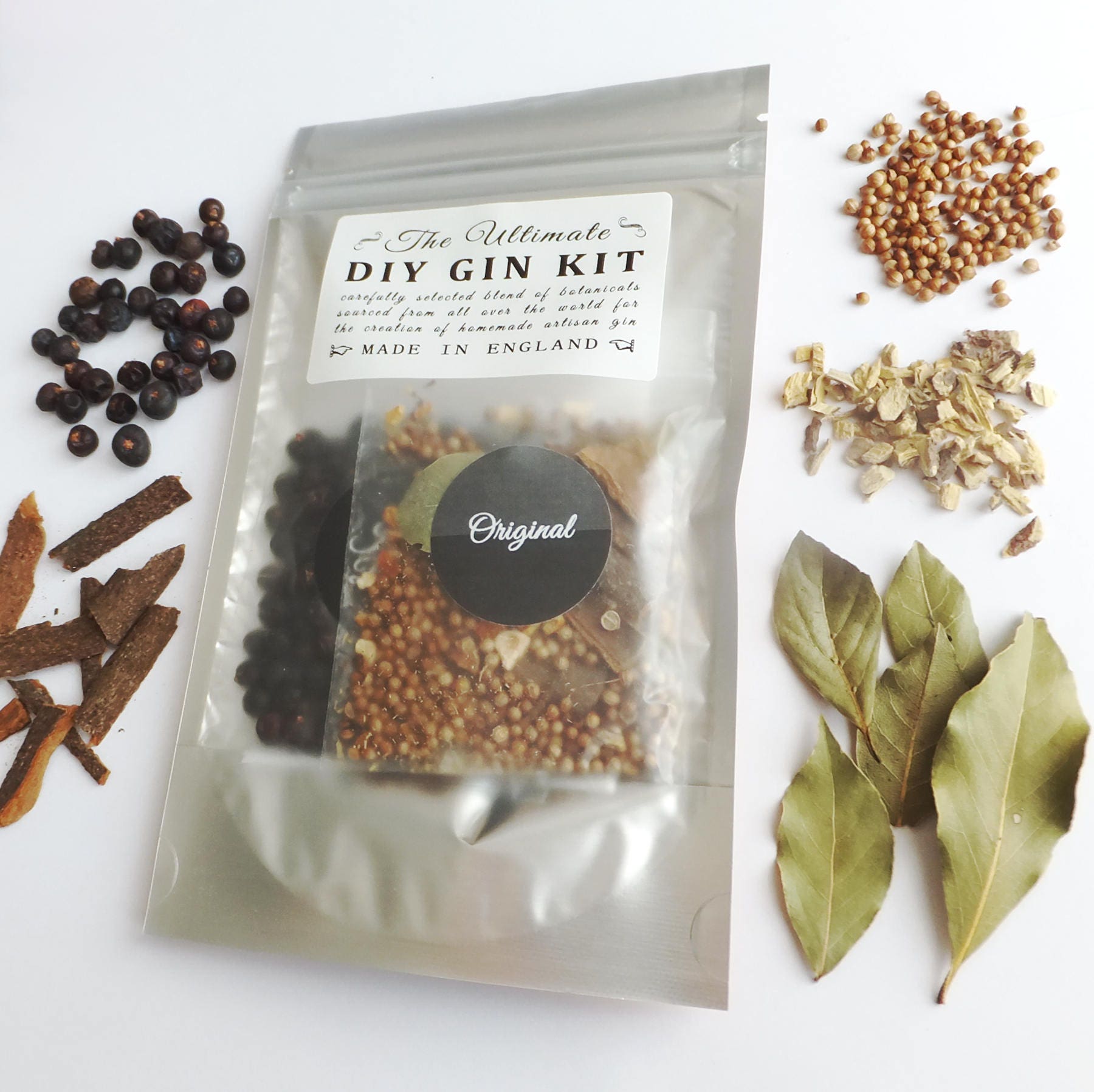 DIY Homemade London Dry Gin Botanicals Kit Great Birthday