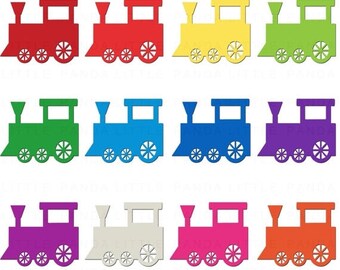 50% OFF SALE Train Clipart Digital Clip Art - Personal and Commercial Use - Instant Download - D396
