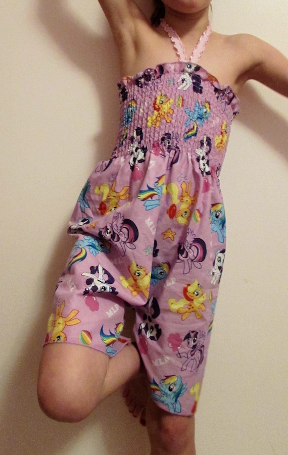 Girls romper/mock smock romper/My Little Pony romper/Frozen romper/Hello Kitty romper/Doc McStuffin romper/Princess romper/summer romper