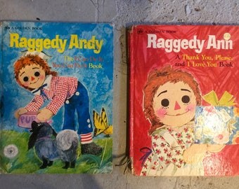 Vintage Raggedy Ann and Andy Golden Books