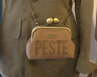 Vintage "Plague workshop" purse shoulder bag